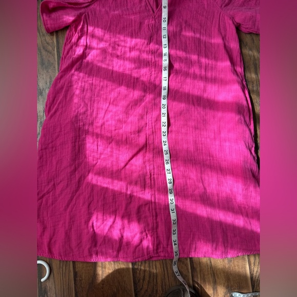 Old Navy Pink Mini Tunic Dress with Mandarin Collar - Picture 5 of 6